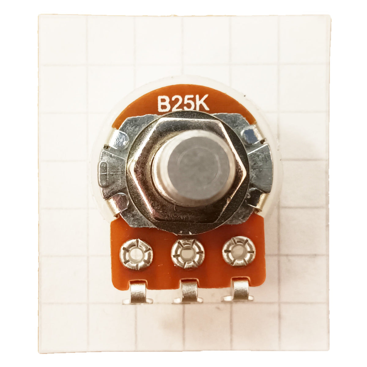 Linear Potentiometer 6.3mm 0.25 Inch Round Shaft Solder Lug 16mm B RSL63