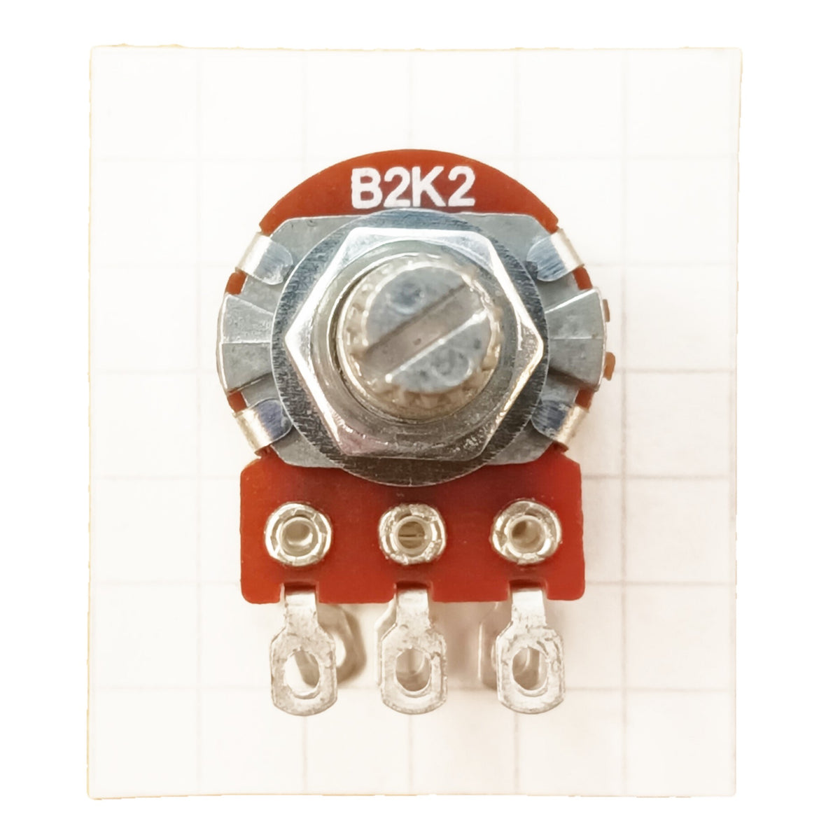Stereo 16mm Linear Potentiometer Solder Lug Splined Dual Track B SLST