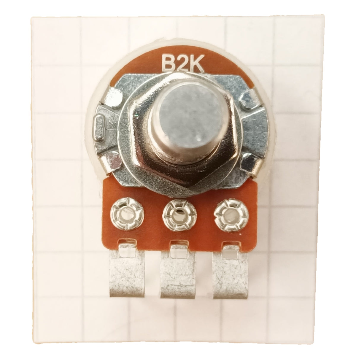 Linear Potentiometer Vertical PCB Mount 6.3mm 0.25 Inch Round Shaft B VR63