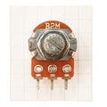 B2M or B5M High Resistance Value Mono Potentiometer Linear T18 Splined B BAS
