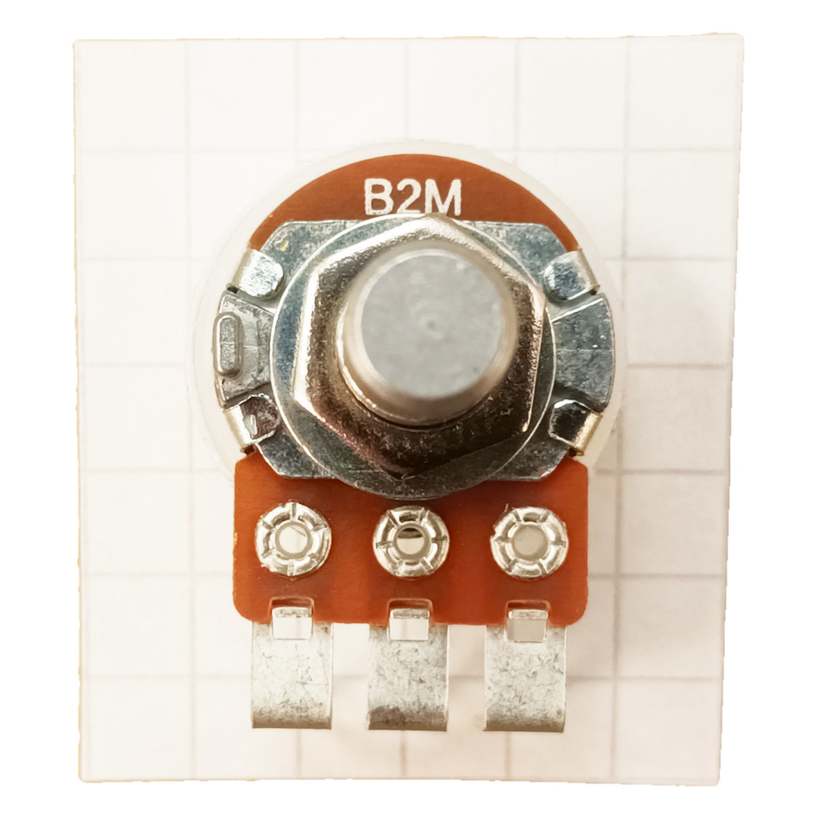 Linear Potentiometer Vertical PCB Mount 6.3mm 0.25 Inch Round Shaft B VR63