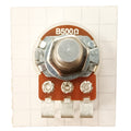 Linear Potentiometer Vertical PCB Mount 6.3mm 0.25 Inch Round Shaft B VR63