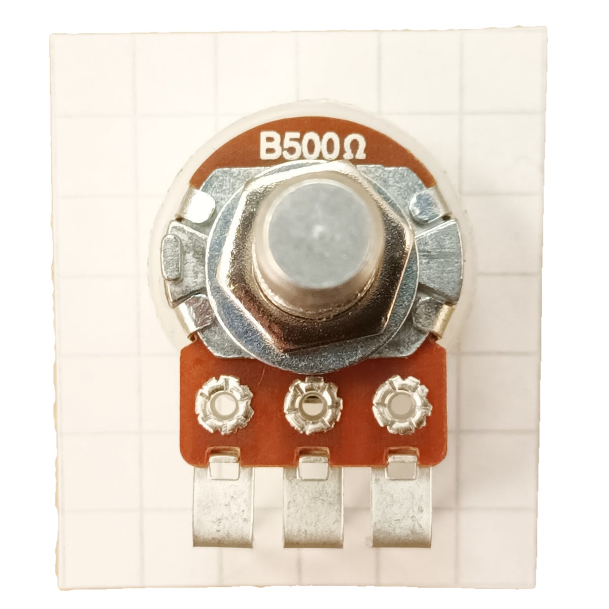 Linear Potentiometer Vertical PCB Mount 6.3mm 0.25 Inch Round Shaft B VR63
