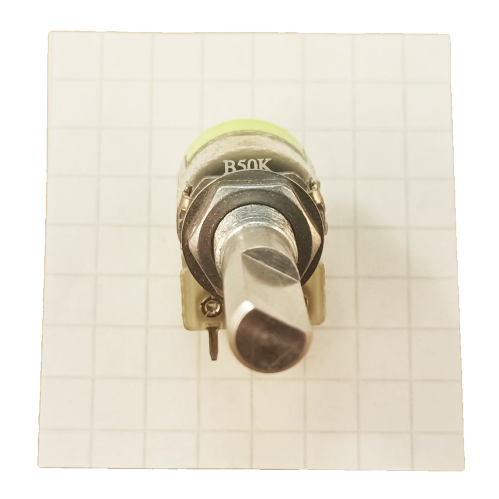 B50K Switched Stereo Potentiometer 12mm Dual Pot On-Off Switch in Splined Or D Shaft