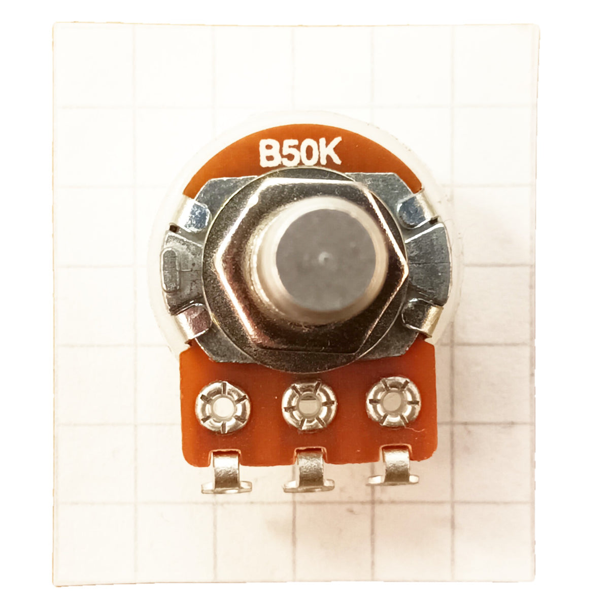 Linear Potentiometer 6.3mm 0.25 Inch Round Shaft Solder Lug 16mm B RSL63