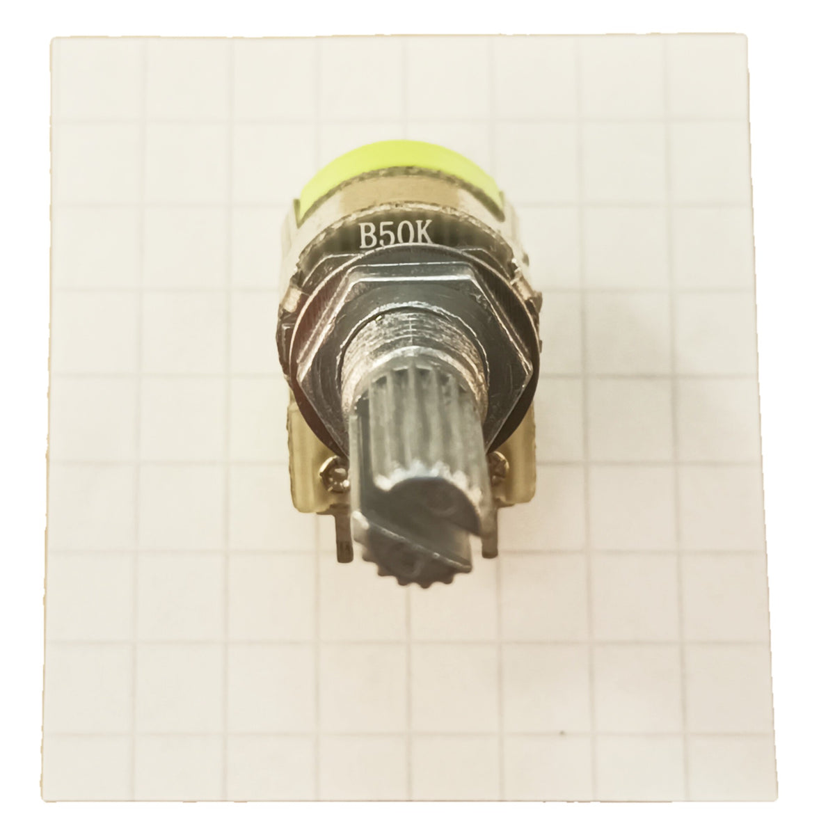 B50K Switched Stereo Potentiometer 12mm Dual Pot On-Off Switch in Splined Or D Shaft
