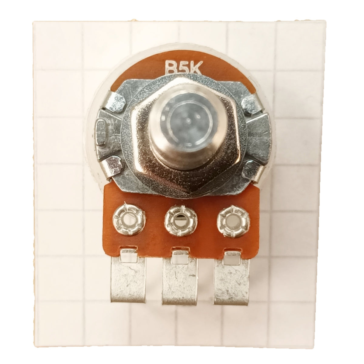 Linear Potentiometer Vertical PCB Mount 6.3mm 0.25 Inch Round Shaft B VR63