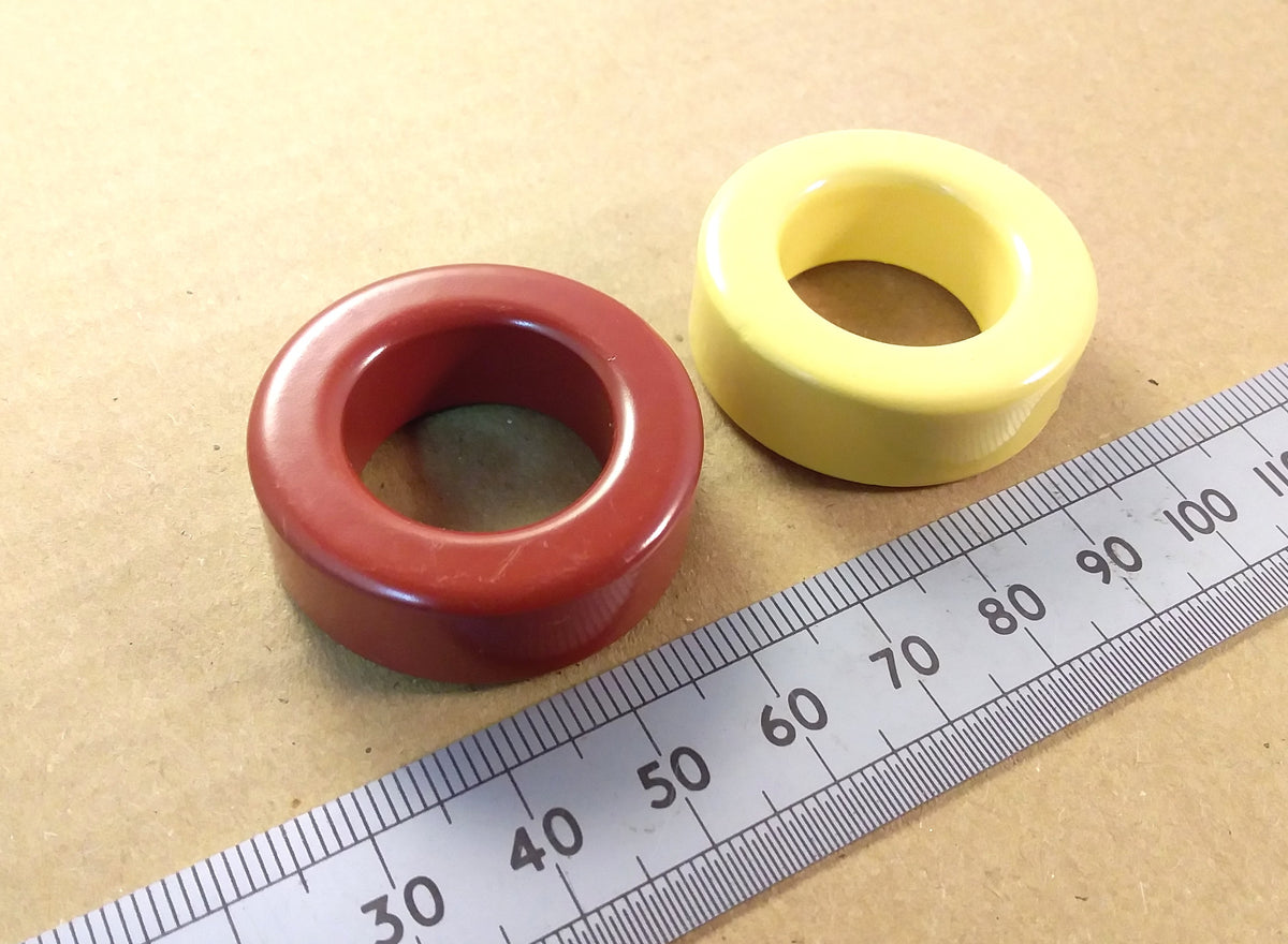 T130 Iron Powder Toroid Radio Inductor Core Amidon Micrometals Toroidal Coil Form T-130