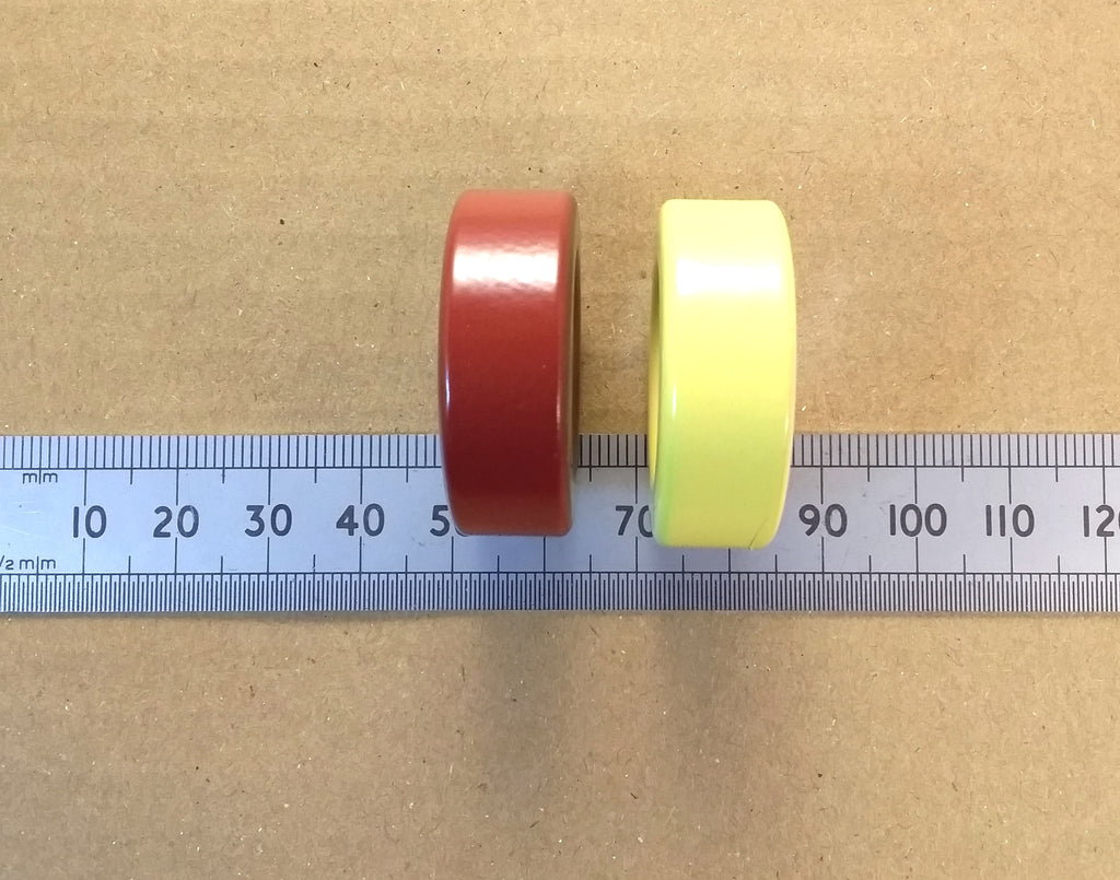 T130 Iron Powder Toroid Radio Inductor Core Amidon Micrometals Toroidal Coil Form T-130