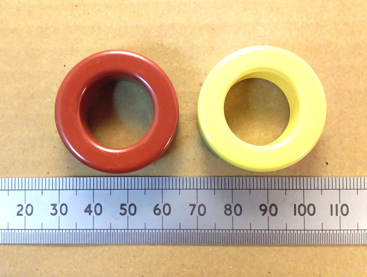 T130 Iron Powder Toroid Radio Inductor Core Amidon Micrometals Toroidal Coil Form T-130