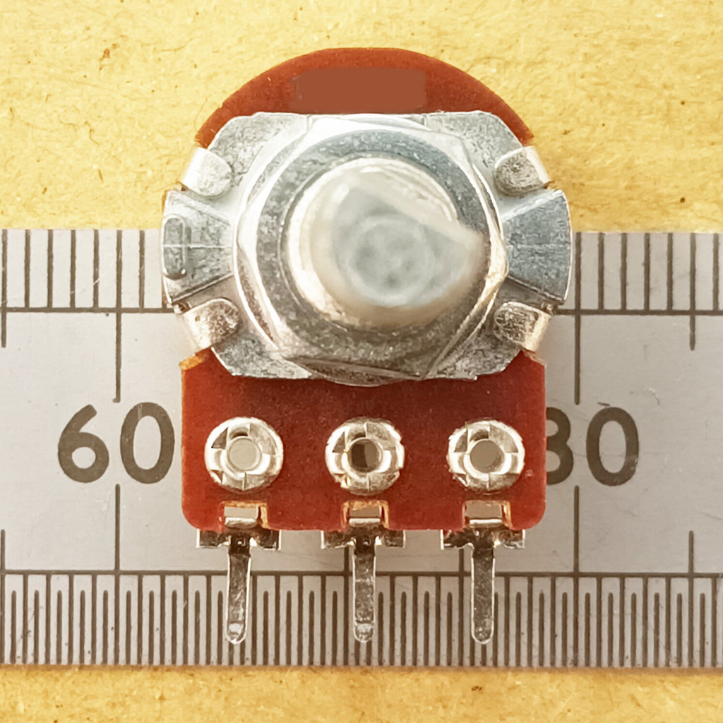 Conductive Plastic Track Potentiometer 16mm Flatted 6.0mm D Shaft Logarithmic A BD