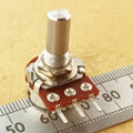 Potentiometer D Shaft Flat Points to Wiper Flatted 6mm Conductive Plastic A Track BDWF