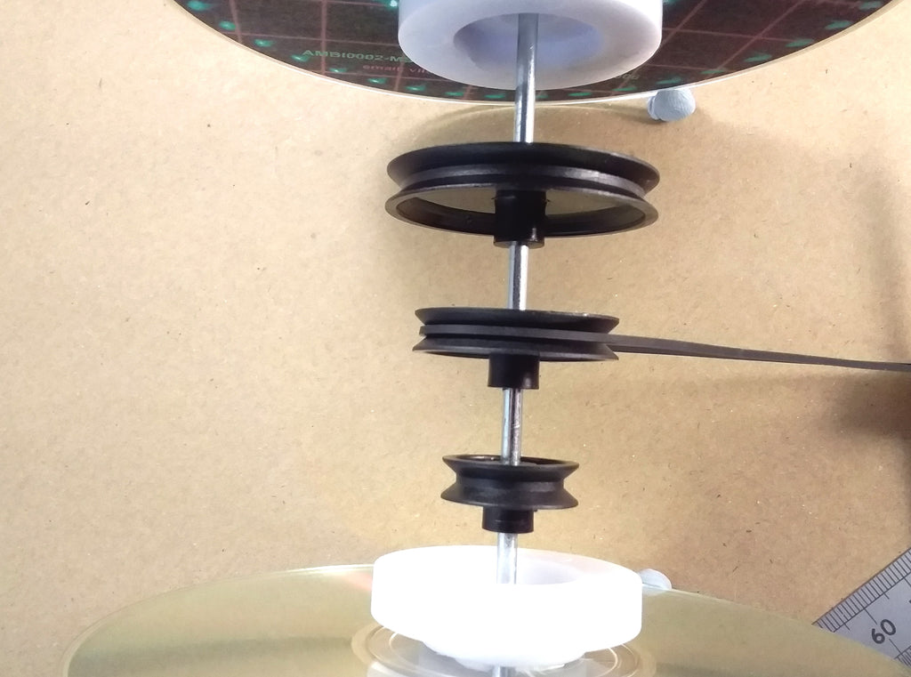 Plastic Mechanical Model Pulley Wheel, Drive Belt, CD Adaptor, Or 3mm Steel Shaft