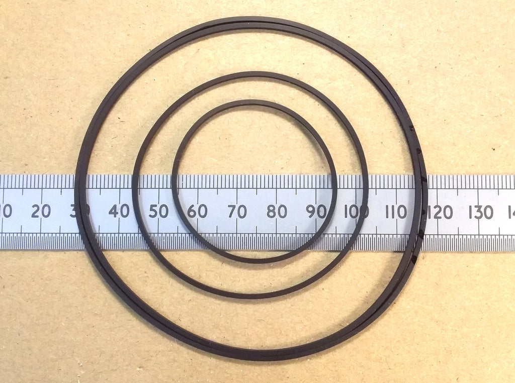 Plastic Model Pulley Wheel Drive Belt 1.2mm Square Section or 2mm Steel Shaft