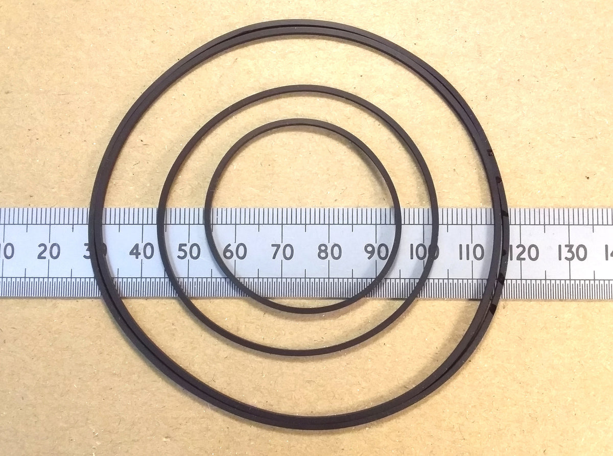 Plastic Model Pulley Wheel Drive Belt 1.2mm Square Section or 2mm Steel Shaft