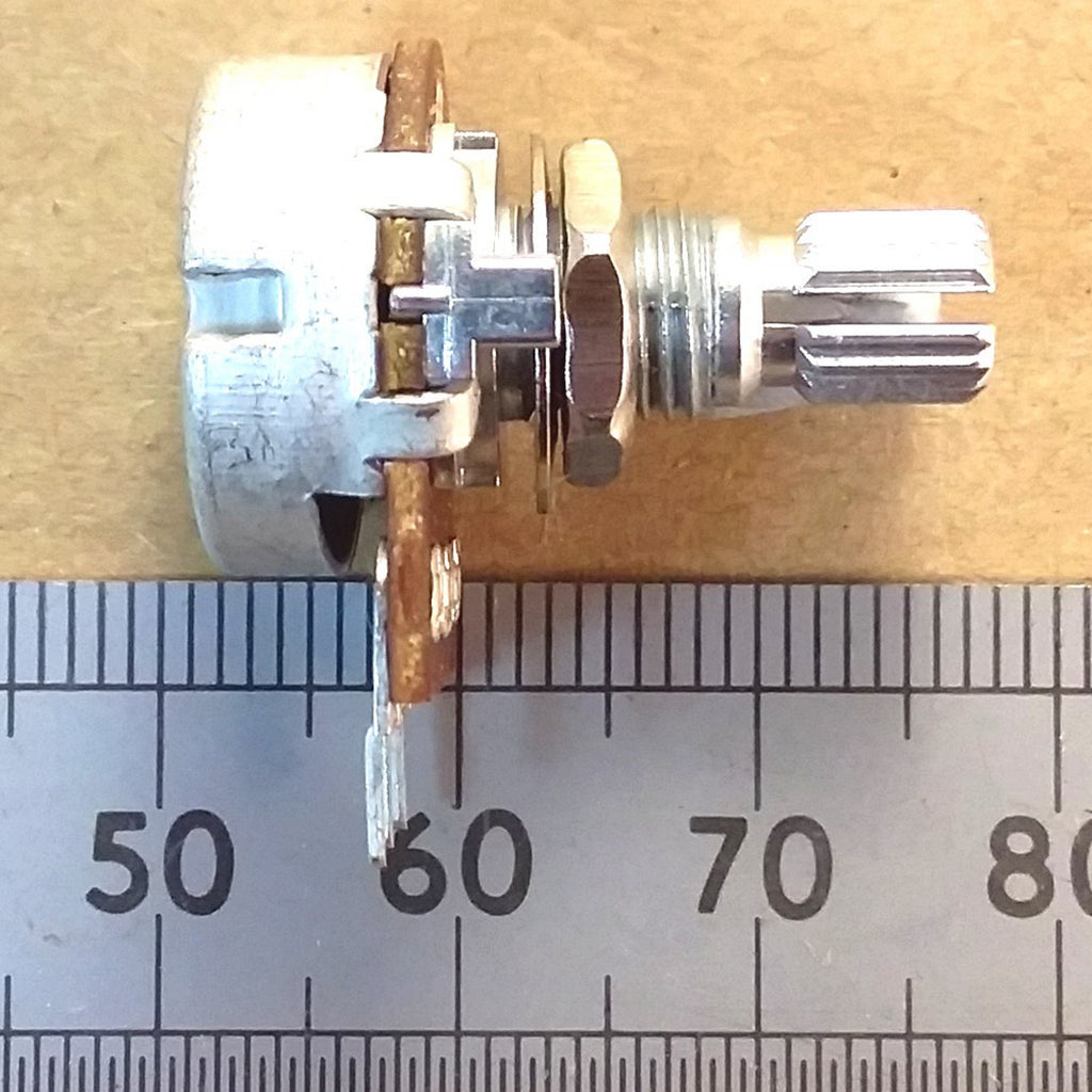Reverse Logarithmic Potentiometer Splined Shaft Conductive Plastic C BIS