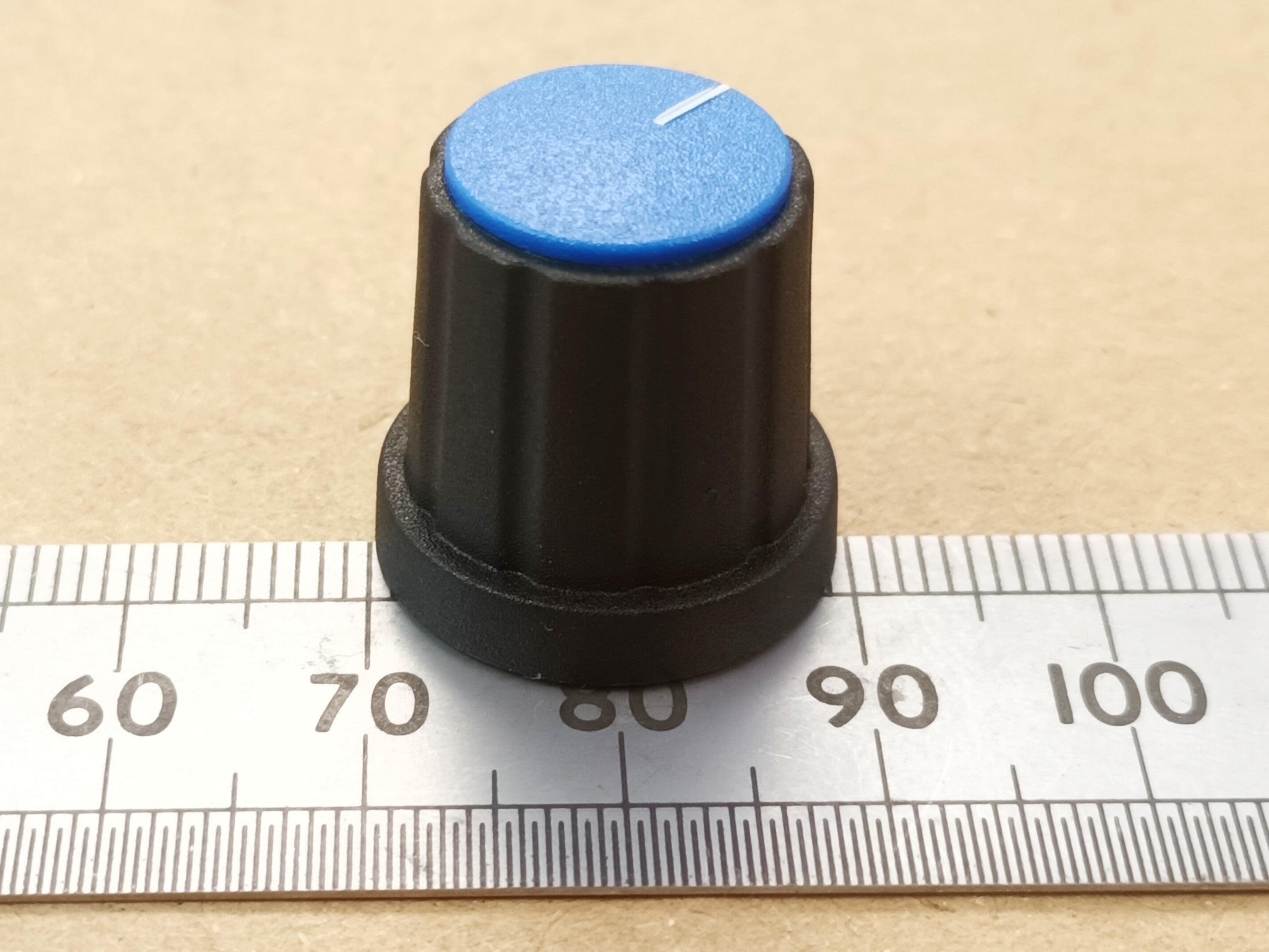 Movable Pointer Cap Control Knob 19mm 6mm Splined T18 Shaft K21 T18