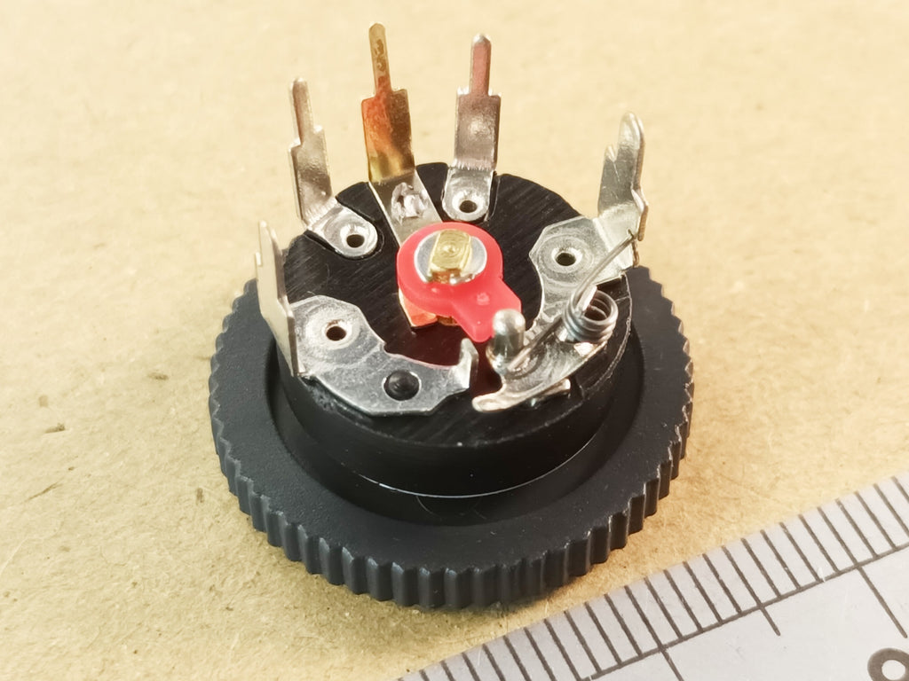 Volume Control Potentiometer With Switch 21mm Black Thumbwheel Knob 5K