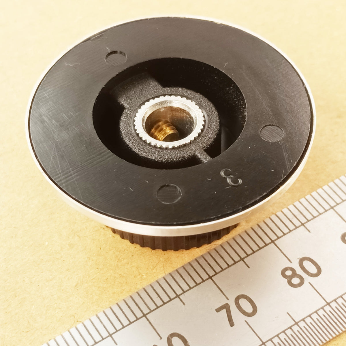Aluminum Skirt Control Knob 37mm, 6.3mm Shaft, 0-10 Or Pointer Marking