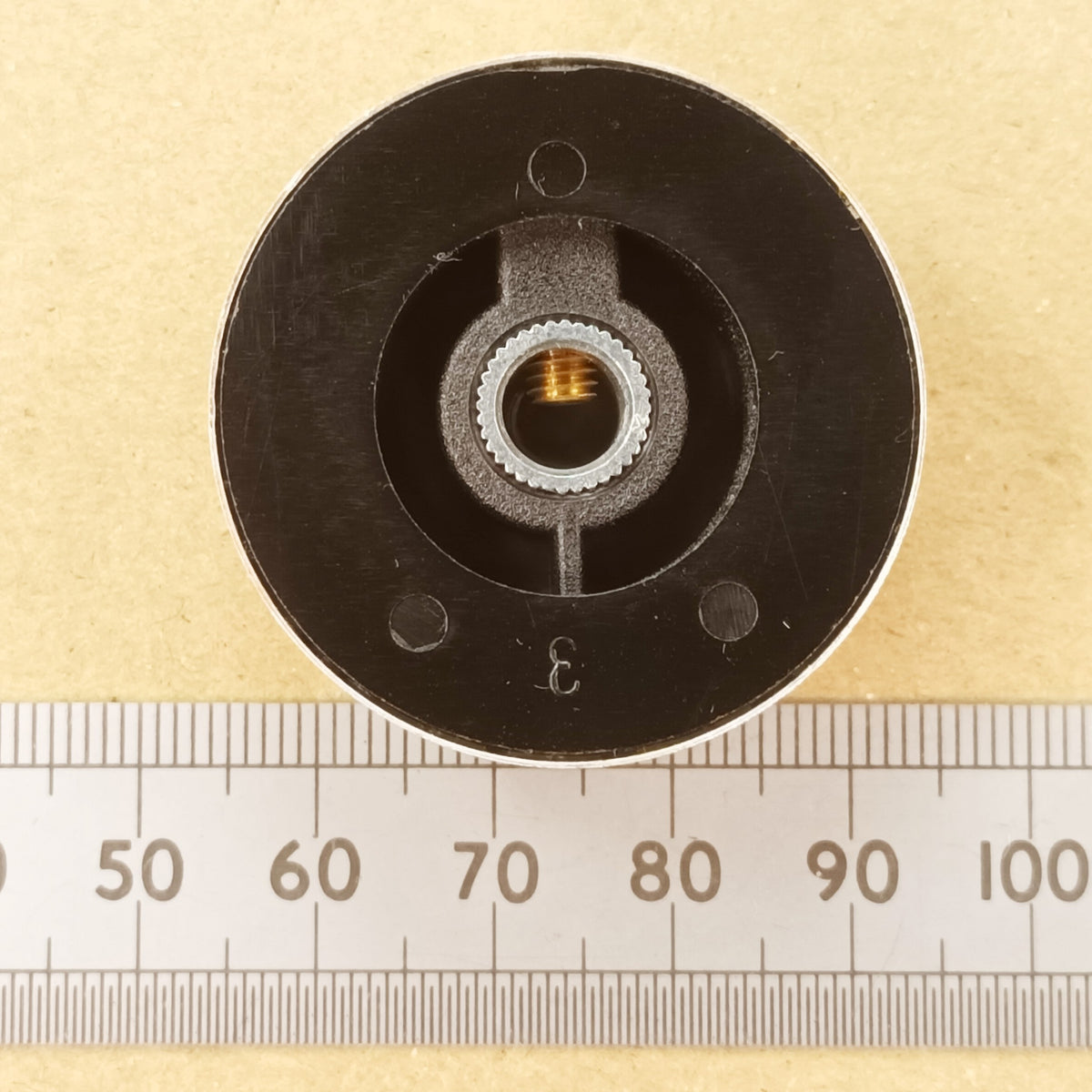 Aluminum Skirt Control Knob 37mm, 6.3mm Shaft, 0-10 Or Pointer Marking