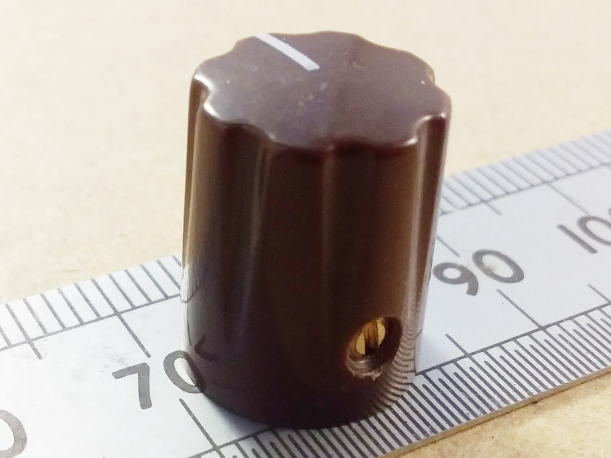 Control Knob For Quarter Inch Round or 6mm Splined Shafts 13mm 1900h