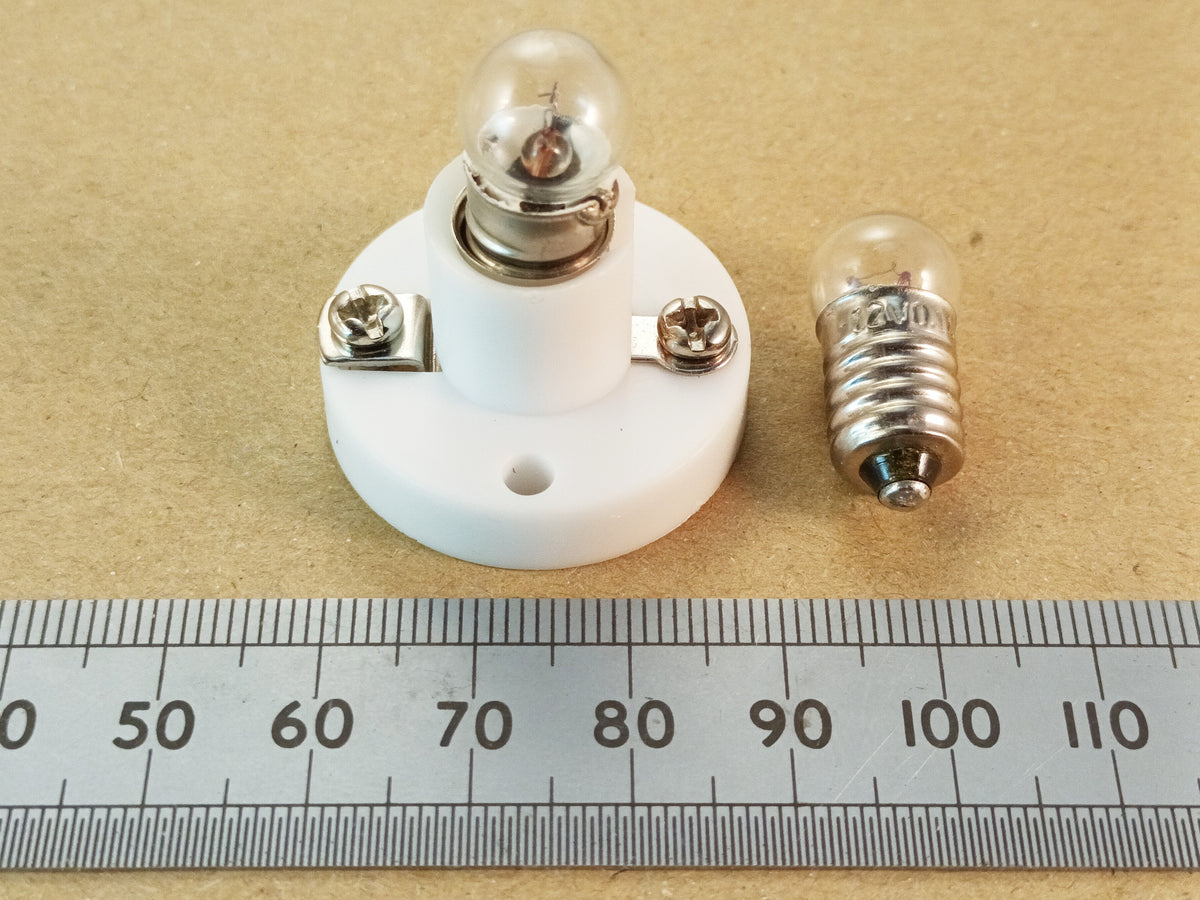 MES Bulb Holder E10 Batten Mounting Lamp Holder White