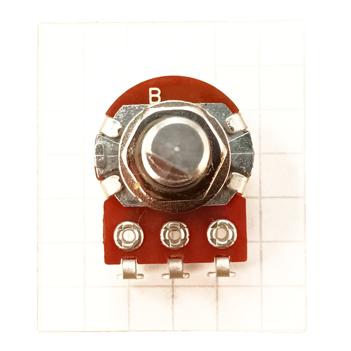 11 Detent Potentiometer 6mm D-Shaft Linear Pot Multiple Click B10K 10K, Solder Lug B 11DET