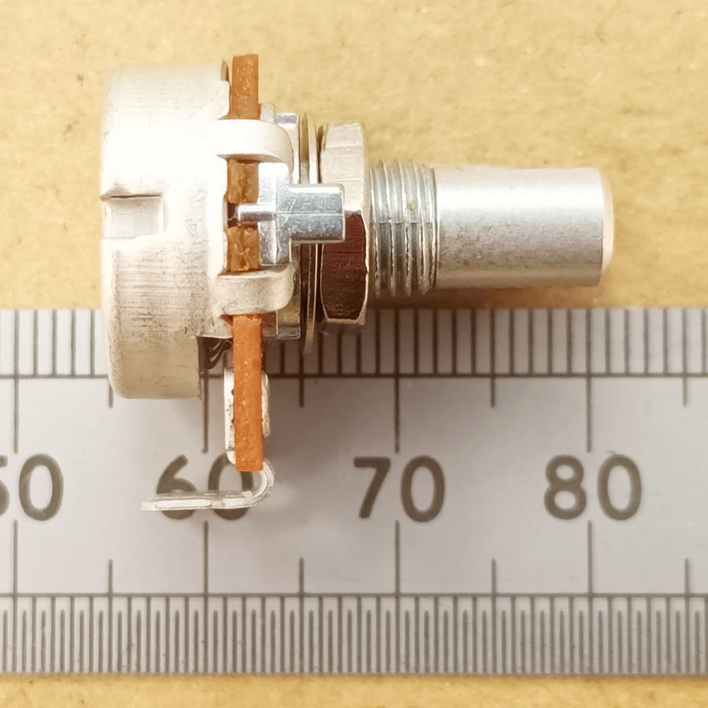 41 Detent Click Potentiometer 6.0mm D Shaft Solder Lug 16mm Linear DSL41