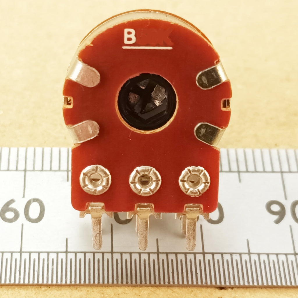 Centre Click Potentiometer Stereo Detent Linear Track Splined Shaft B DD