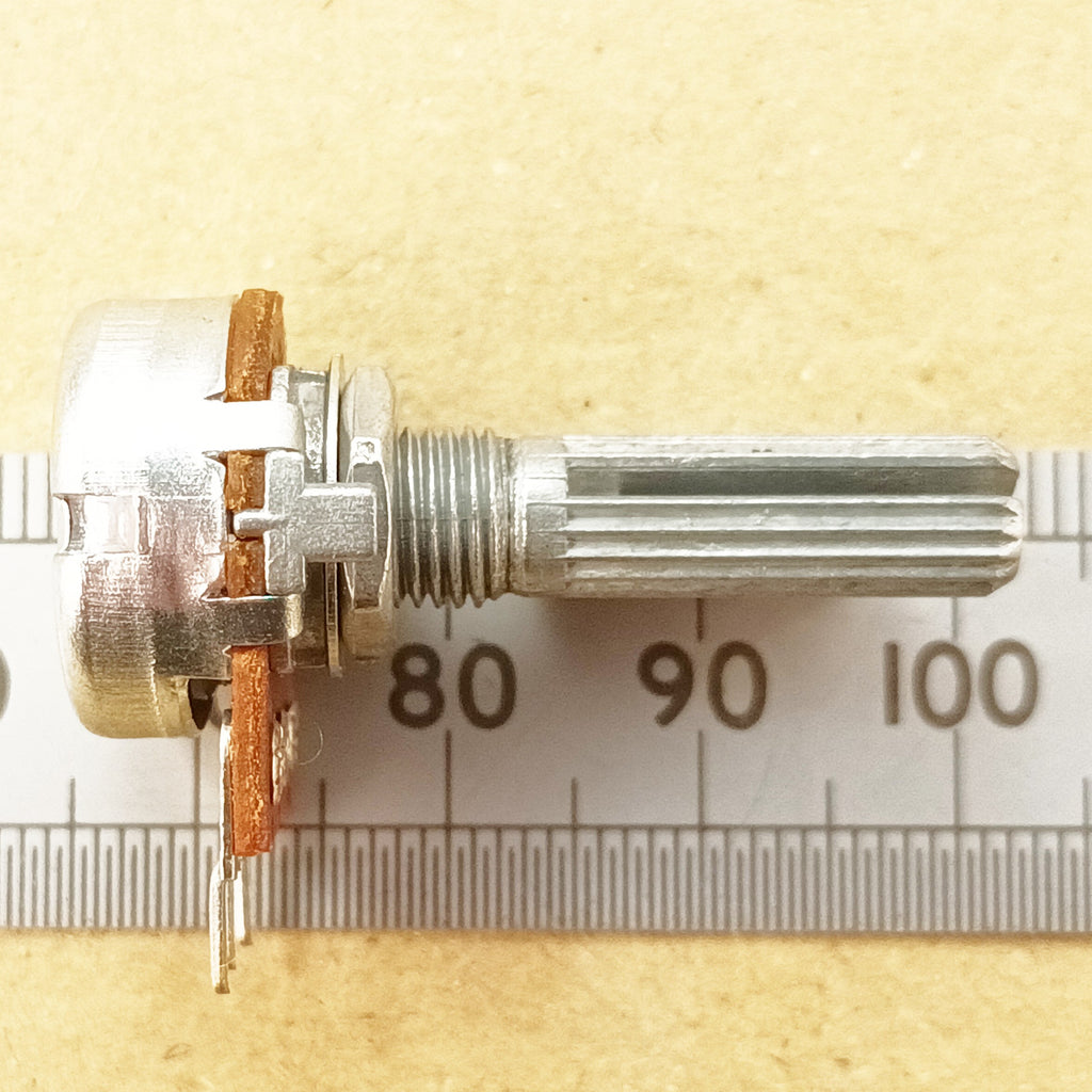 Centre Detent Click Pot, Splined Shaft Linear Potentiometer B