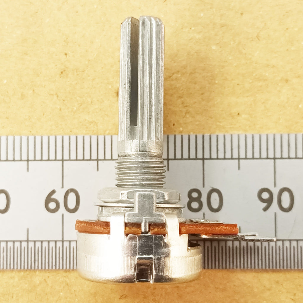 Centre Detent Click Pot, Splined Shaft Linear Potentiometer B