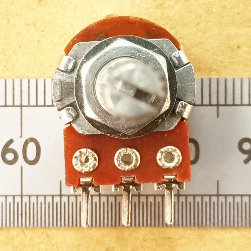 Centre Detent Click Pot, Splined Shaft Linear Potentiometer B