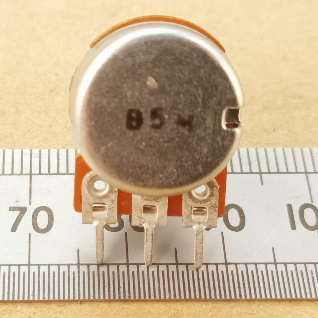 B2M or B5M High Resistance Value Mono Potentiometer Linear T18 Splined B BAS