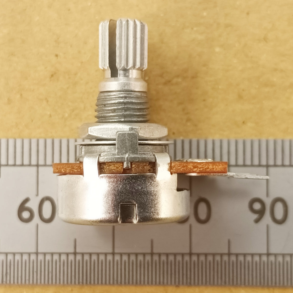 Potentiometer 16mm Linear Splined Shaft B BAS
