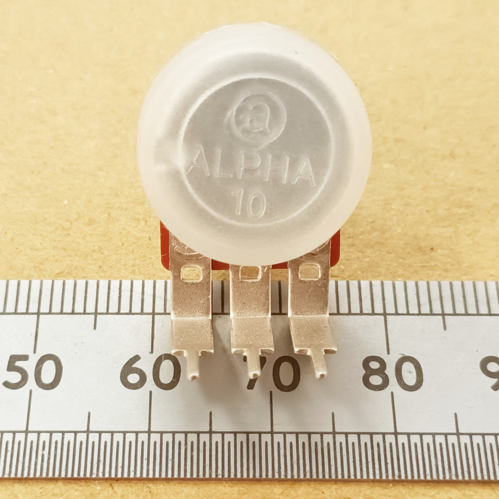 Linear Potentiometer Vertical PCB Mount 6.3mm 0.25 Inch Round Shaft B VR63