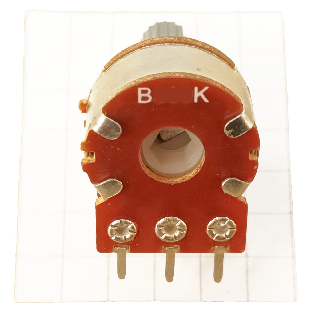 Stereo Potentiometer 16mm Linear Taper T18 Splined Shaft B ST
