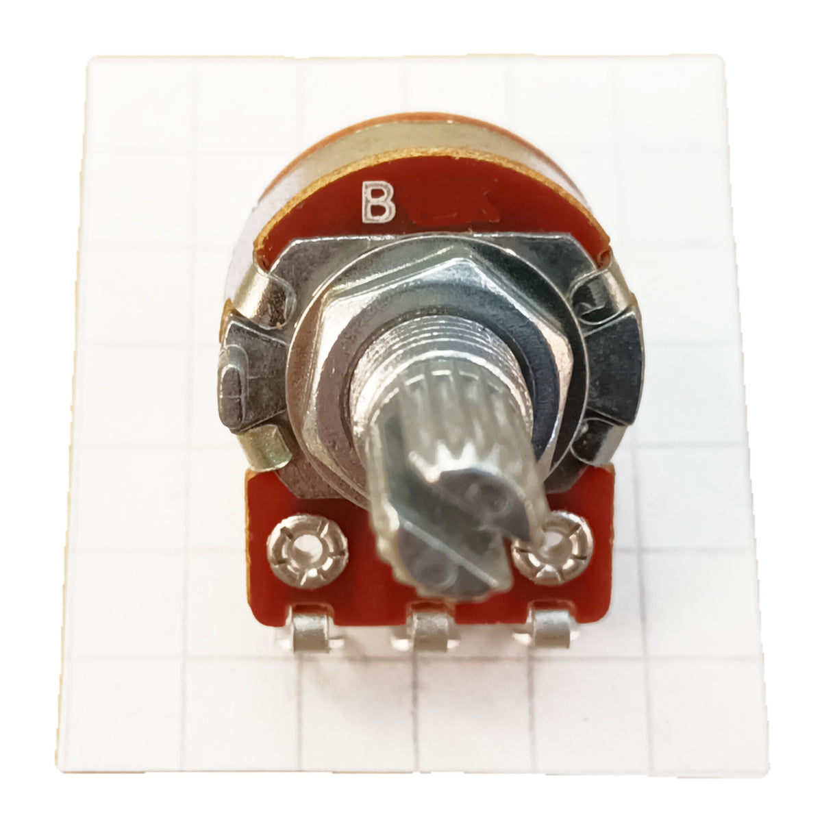 Switched Potentiometer Splined Shaft Solder Lugs Rear Switch B RSWL