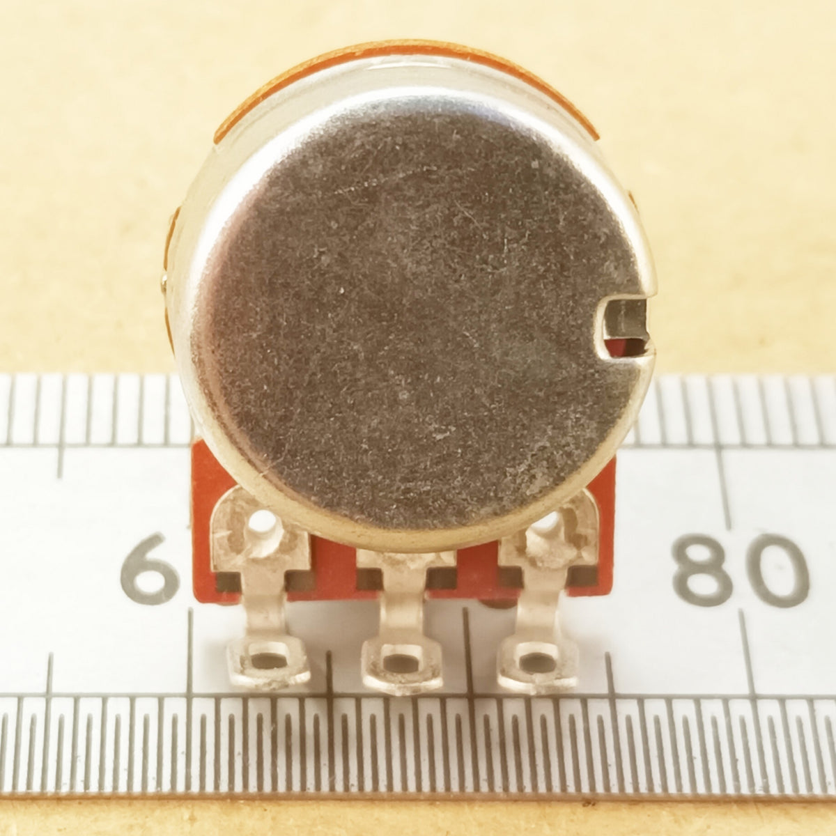 Linear Potentiometer Splined Shaft Solder Lug Connection B T18SL