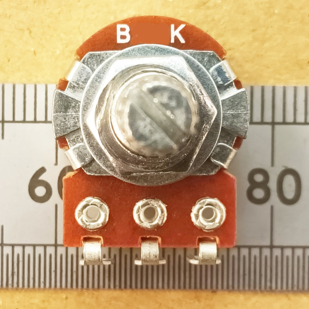 Reverse Logarithmic Potentiometer Solder Lug Splined Shaft C T18SL