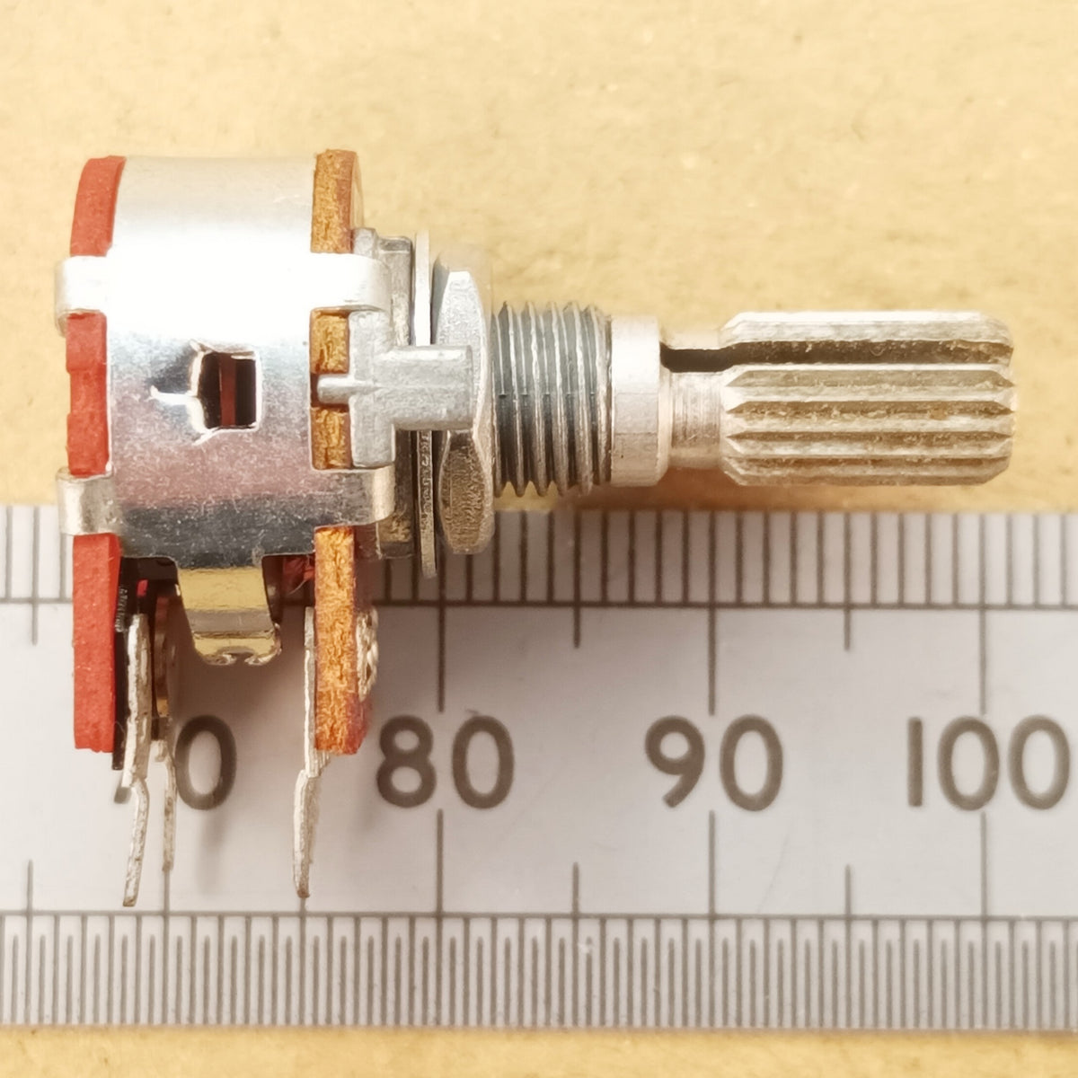 Switched Linear Potentiometer Splined Shaft Switch B SWP