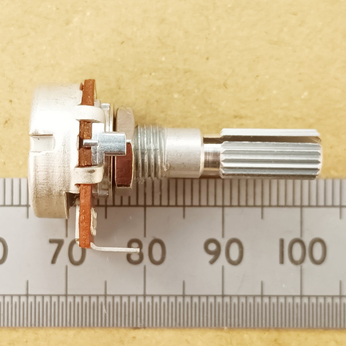 11 Detent Potentiometer B2K Splined Shaft Multi Click Pot B T1811P