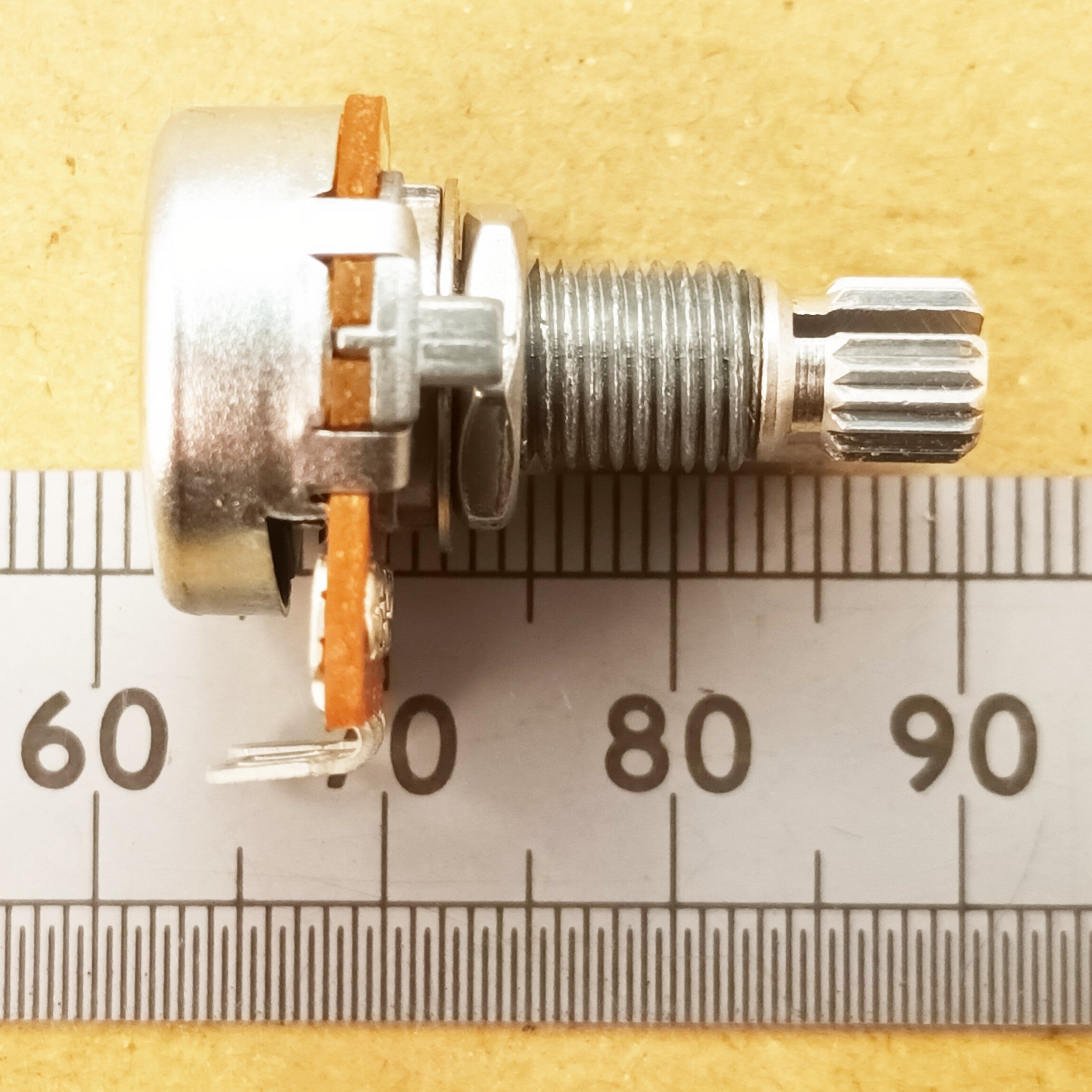 10mm Long Thread Splined Linear Potentiometer 16mm Guitar Pot Solder Lugs B T18GL