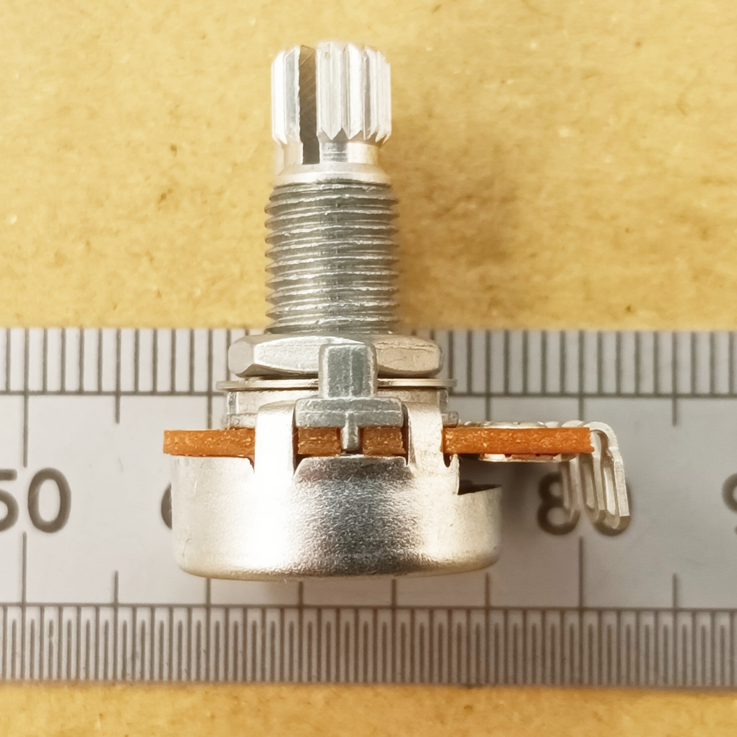 10mm Long Thread Splined Linear Potentiometer 16mm Guitar Pot Solder Lugs B T18GL