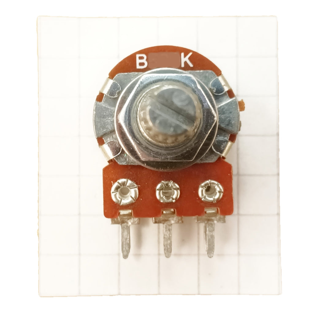 Stereo Potentiometer 16mm Linear Taper T18 Splined Shaft B ST