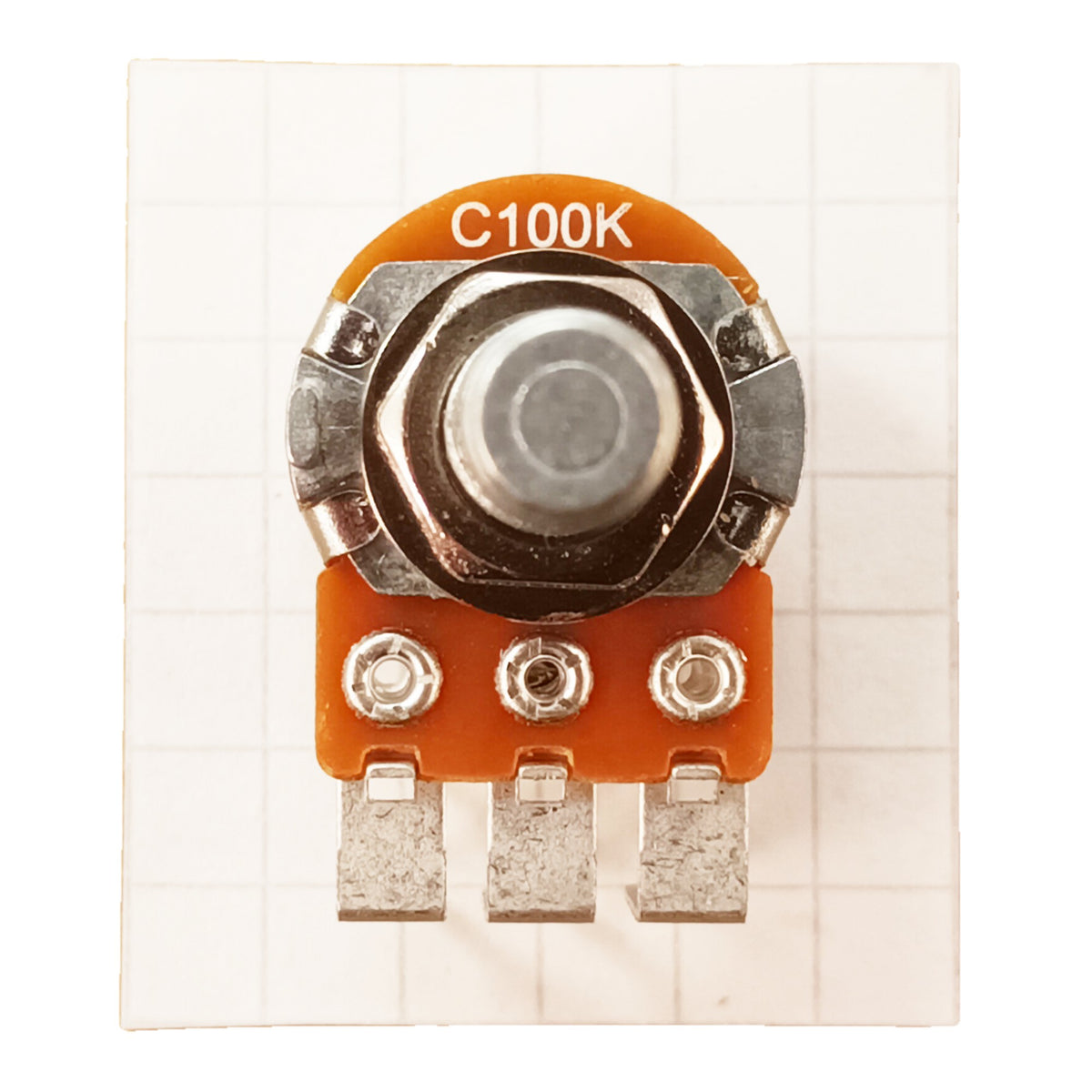 Stereo Dual Vertical Potentiometer 6.3mm Round Shaft Reverse Logarithmic C VR63ST