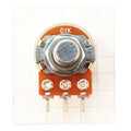 Potentiometer 6.3mm 0.25 Inch Round Shaft Pins 16mm Reverse Audio C RSP63