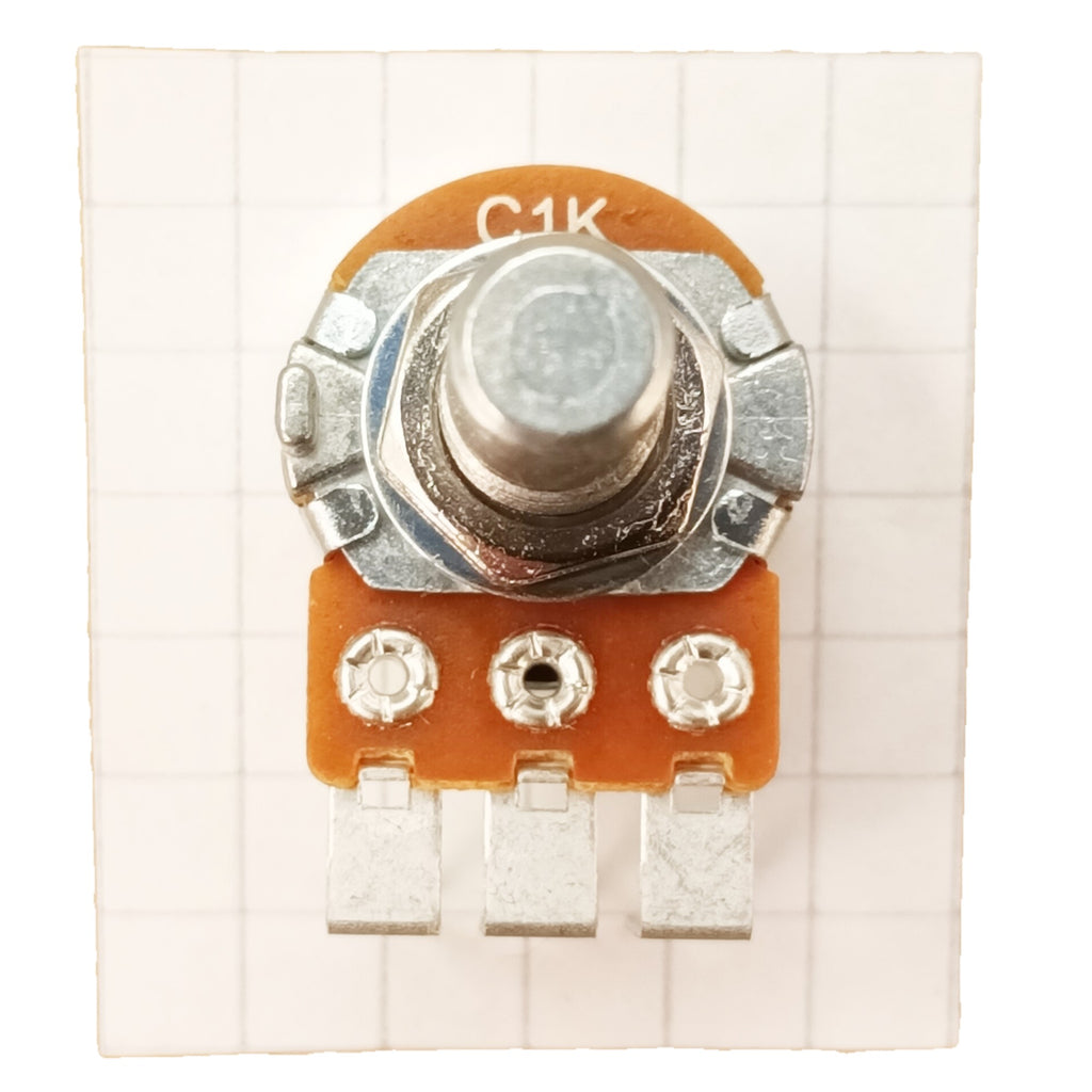 Reverse Logarithmic Potentiometer Vertical PCB Mount 6.3mm 0.25 Inch Round Shaft C VR63