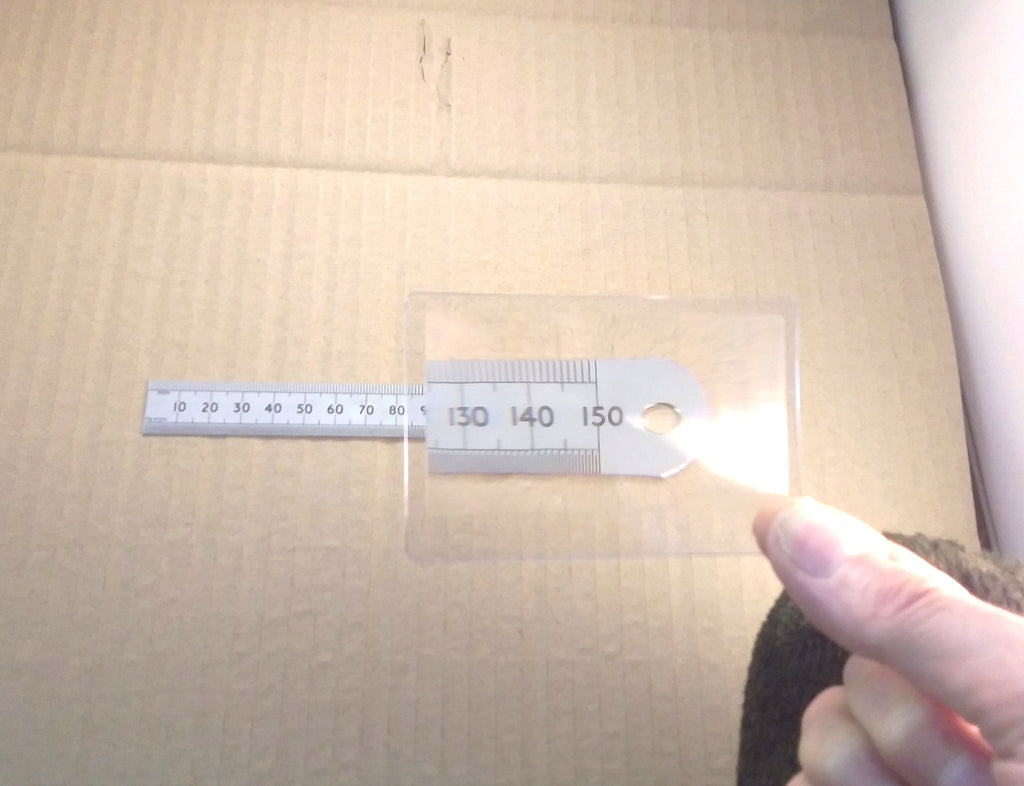 Credit Card Sized Flat Plastic Magnifier Fresnel Magnifying Lens, Solar Firelighter