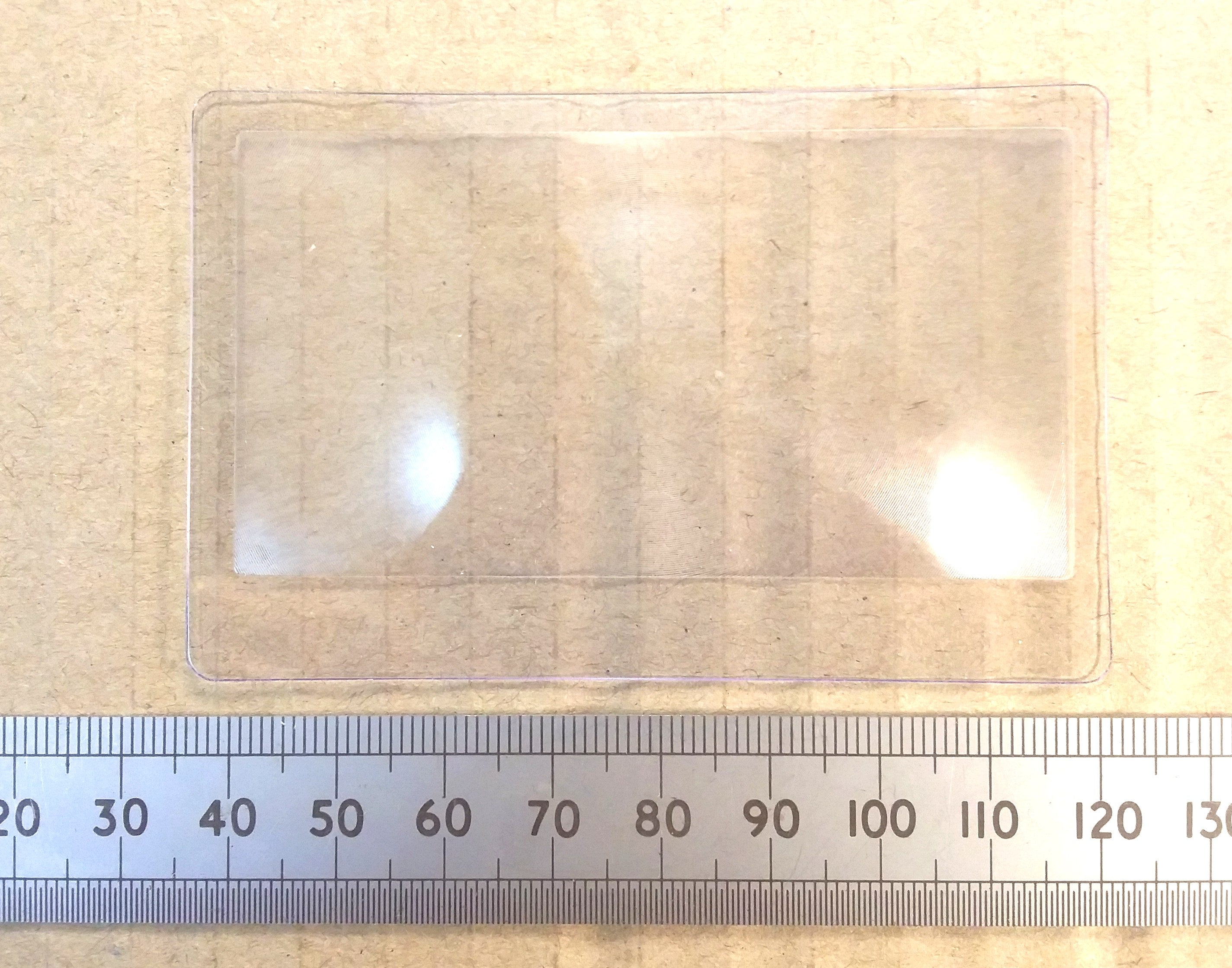 Credit Card Sized Flat Plastic Magnifier Fresnel Magnifying Lens, Solar Firelighter