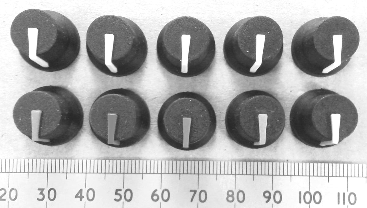 Control Knob for 6mm Splined Shaft Pots With Indicator Line K87MBR T18